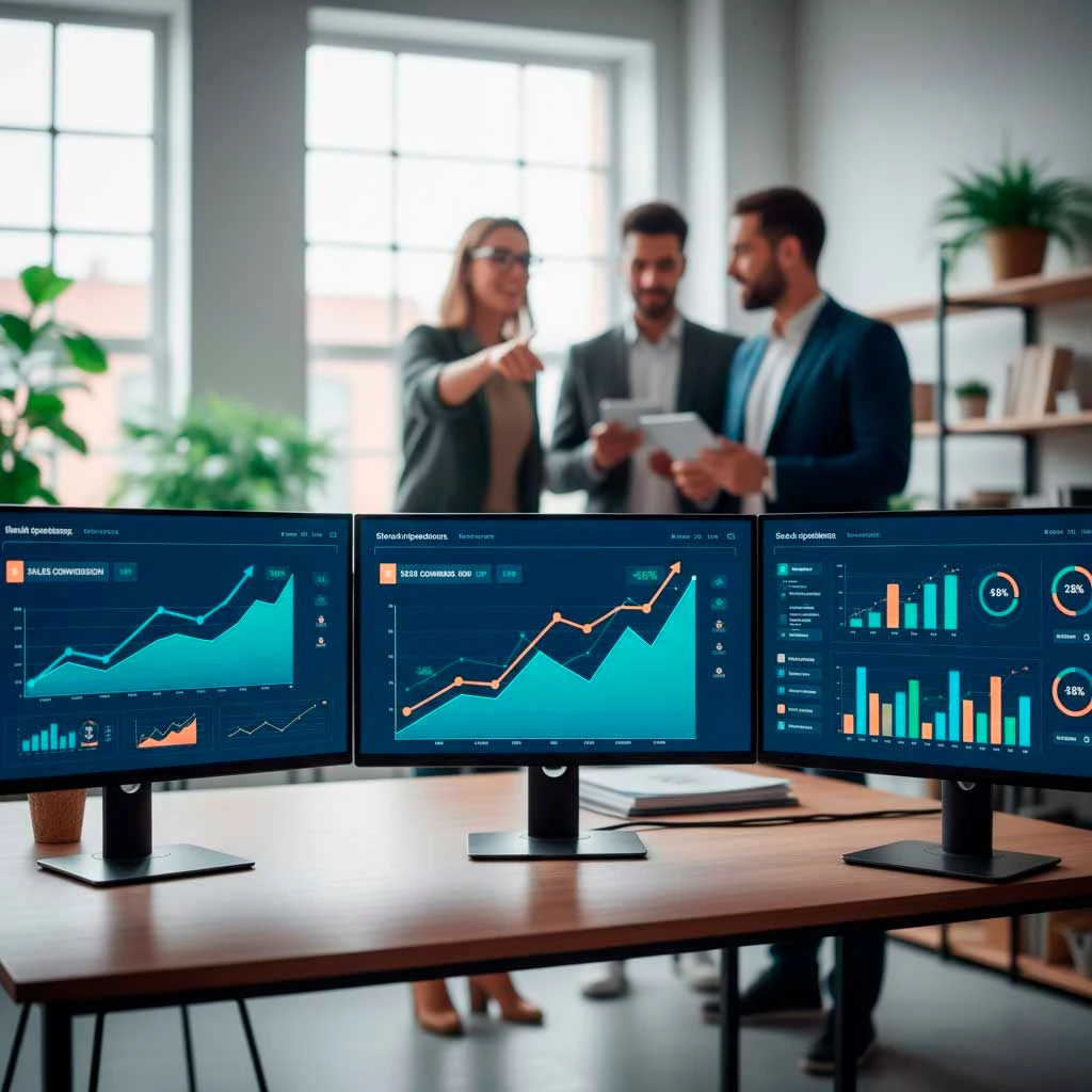 Creative workspace showcasing design and development environment